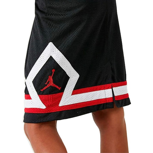 NEW Jordan Big Girl’s Jumpman Diamond Recon Mesh Active Skirt size M Black - Picture 7 of 8